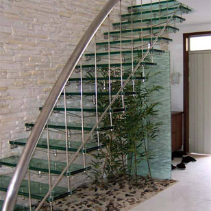 天津玻璃楼梯